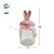 Pote Decorativo de Vidro - Coelhos Rosa - 300ml - 1 unidade - FlorArte - Rizzo - Imagem 3