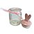 Pote Decorativo de Vidro - Coelhos Rosa - 300ml - 1 unidade - FlorArte - Rizzo - Imagem 4