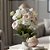 Haste Decorativa - Flor Petúnia Creme Rosa - 27cm - 1 unidade - Rizzo - Imagem 1
