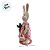 Enfeite Decorativo de Páscoa - Coelha de Vestido Florido - 44x18x17cm - 1 unidade - Pé de Pano - Rizzo - Imagem 7