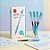 Caneta Gel Retrátil com Grip Colorido - Ponta Bullet 0.5mm Azul Claro - Caixa - 12 unidades - Deli - Rizzo - Imagem 1