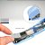Mini Grampeador com Extrator de Grampos - Suporta até 12 Folhas - Azul - 6x4cm - 1 unidade - Deli - Rizzo - Imagem 2