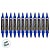 Marcador Permanente Duas Pontas - Ponta Bullet 1,5mm e Ponta Cinzel 6mm Azul - Caixa - 10 unidades - Deli - Rizzo - Imagem 4