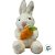 Coelho de Pelúcia Segurando Cenoura - Branco - 30,5cm - 1 unidade - Rizzo - Imagem 2