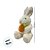 Coelho de Pelúcia Segurando Cenoura - Branco - 30,5cm - 1 unidade - Rizzo - Imagem 6