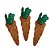 Aplique Decorativo de Páscoa - Cenouras com Glitter - 7,5cm - 5 unidades - Piffer - Rizzo - Imagem 2