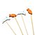 Palito Decorativo Para Petisco - Coelhos e Cenouras - 13cm - 20 unidades - Rizzo - Imagem 3