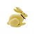 Coelho Amarelo em Feltro - 20,5cm - 1 unidade - Rizzo - Imagem 2