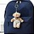 Chaveiro Urso de Pelúcia - Macacão e Camisa Xadrez - Marrom - 8x11x4cm - 1 unidade - Rizzo - Imagem 1