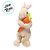 Coelho de Pelúcia com Cenoura - Bege - 10x18x14cm - 1 unidade - Rizzo - Rizzo - Imagem 2