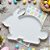 Bandeja Decorativa de Páscoa - Coelho Branco - 24cm - 1 unidade - Só Boleiras - Rizzo - Imagem 1