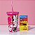 Kit Copo com Canudo e Giz - Minnie Rosa - 1 unidade - Rizzo - Imagem 1