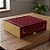 Caixa Retangular Tampa e Fundo - Marsala Royal - 25x7x21cm - 5 unidades - Regina - Rizzo - Imagem 1