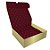 Caixa Retangular Tampa e Fundo - Marsala Royal - 25x7x21cm - 5 unidades - Regina - Rizzo - Imagem 2