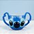 Caneca de Porcelana Decorativa - Stitch - 20x11cm - Disney Original - 1 unidade - Taimes - Rizzo - Imagem 1