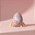 Ovo de Metal de Páscoa - Jardim do Coelho - Rosa - 6,6x4,7x5,1cm - 1 unidade - Rizzo - Imagem 1