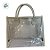 Sacola Transparente PVC com Alça de Couro Branco - 28x14x23cm - 1 unidade - Rizzo - Imagem 4