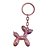 Chaveiro Metal - Cachorro Balão - Rosa Bebê Furta-Cor - 5x4,5cm - 1 unidade - Rizzo - Imagem 2