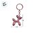 Chaveiro Metal - Cachorro Balão - Rosa Bebê Furta-Cor - 5x4,5cm - 1 unidade - Rizzo - Imagem 3