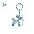 Chaveiro Metal - Cachorro Balão - Azul Bebê Furta-Cor - 5x4,5cm - 1 unidade - Rizzo - Imagem 3