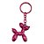 Chaveiro Metal - Cachorro Balão - Rosa Furta-Cor - 5x4,5cm - 1 unidade - Rizzo - Imagem 2