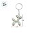 Chaveiro Metal - Cachorro Balão - Branco Furta-Cor - 5x4,5cm - 1 unidade - Rizzo - Imagem 3
