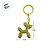 Chaveiro Metal - Cachorro Balão - Amarelo Furta-Cor - 5x4,5cm - 1 unidade - Rizzo - Imagem 3