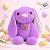 Coelho de Pelúcia Roxo com Tag - 30cm - 1 unidade - Rizzo - Imagem 1