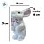 Coelho Decorativo de Páscoa - Branco com Gravatinha - 39cm - 1 unidade - FlorArte - Rizzo - Imagem 3
