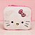 Lancheira Térmica Escolar - Hello Kitty 3D Plush - 29cm - 1 unidade - Zona Criativa - Rizzo - Imagem 1