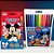 Conjunto Canetinha e Lápis de Cor Jumbo - Mickey Mouse - Disney Original - 1 unidade - Molin - Rizzo - Imagem 1