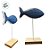 Enfeite Decorativo - Escultura de Peixe - Azul - 23x16cm - 1 unidade - Rizzo - Imagem 2