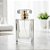 Frasco para Perfumaria de Vidro Retangular para Perfume - Spray Dourado com Tampa Transparente - 50ml  - 1 unidade - Riz - Imagem 1