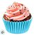 Mini Forminha Para Cupcake Impermeável -  Azul Claro - 4,1x2,6cm - 45 unidades - Regina - Rizzo - Imagem 5