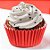Mini Forminha Para Cupcake Impermeável - Vermelha - 4,1x2,6cm - 45 unidades - Regina - Rizzo - Imagem 1