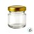 Mini Pote de Vidro Redondo com Tampa de Metal Dourado - 50ml - 1 unidade - Rizzo - Imagem 2