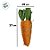 Maço Com 3 Cenouras Decorativas - Laranja e Verde - 27cm - 1 unidade - Cromus - Rizzo - Imagem 3