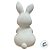 Enfeite Decorativo de Páscoa em Dolomita - Coelho Fosco com Laço em Pé - 10x9,5x19cm - 1 unidade - Rizzo - Imagem 3