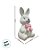 Enfeite Decorativo de Páscoa em Dolomita - Coelho Fosco com Laço em Pé - 10x9,5x19cm - 1 unidade - Rizzo - Imagem 7