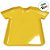 Bandeja Decorativa - Camisa de Futebol - Amarelo - 22x21x2cm - 1 unidade - Rizzo - Imagem 2
