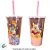 Copo de Plástico com Tampa e Canudo - Ursinho Pooh - Rosé - 500ml - Disney Original - 1 unidade - Plasútil - Rizzo - Imagem 2