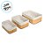 Kit Cesta Decorativa de Bambu com Forro de Tecido Claro - 3 unidades - Rizzo - Imagem 2