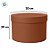 Caixa Acrílica Redonda - Marrom Russet - 20cm - 1 unidade - Rizzo - Imagem 3
