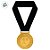 Medalha Dourada - Cordão Preto - 45,5cm - 10 unidades - Rizzo - Imagem 2