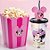Kit Cinema - Balde de Pipoca e Copo Holográfico - Minnie Mouse - Disney Original - 1 unidade - Plasútil - Rizzo - Imagem 1