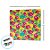 Toalha de Mesa Chita Amarela Flor Vermelha -  70x69cm - 1 unidade - Rizzo - Imagem 2