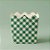 Cachepot de Papel Xadrez - Verde - Festa Junina - 9,5x9x9,5cm - 8 unidades - Rizzo - Imagem 1