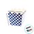 Cachepot de Papel Xadrez - Azul - Festa Junina - 9,5x9x9,5cm - 8 unidades - Rizzo - Imagem 2