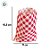 Saquinho para Pipoca e Hot Dog Chita Xadrez - Vermelho - 15,5x11cm - 5 unidades - Rizzo - Imagem 3