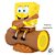 Caixa de Som Bluetooth - Bob Esponja - 14x15cm - 1 unidade - Zonacriativa - Rizzo - Imagem 4